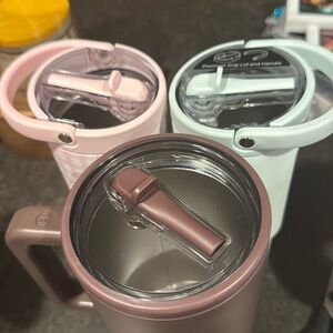 Insulated Tumblers in Pink, Mint, and Brown -SAVED FOR Lyric bundle